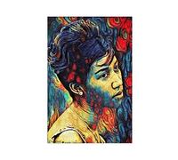 FUKITT Aretha Franklin Poster Cover Canvas Poster Bedroom Decor Sports Landscape Office Room Decor Gift Unframe-style 12x18inch(30x45cm)