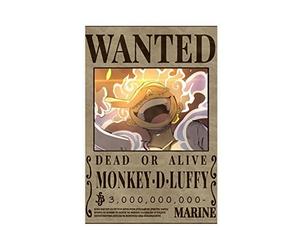 FUKITT Cartoon One Piece Monkey D., Luffy Latest Billion Bailey Wanted Poster Canvas Poster Bedroom Decor Sports Landscape Office Room Decor Gift Unframe-style-2 12x18inch(30x45cm)