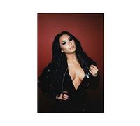 FUKITT Demi Lovato Poster Canvas Poster Bedroom Decor Sports Landscape Office Room Decor Gift Unframe-style 12x18inch(30x45cm)