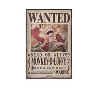 FUKITT One Piece Monkey D Luffy Latest Billion Wanted Poster Canvas Poster Canvas Poster Bedroom Decor Sports Landscape Office Room Decor Gift Unframe-style 20x30inch(50x75cm)