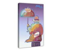 FUKITT Peter Max Works of Art-Paintings Canvas Poster (1) Canvas Poster Wall Art Decor Print Picture Paintings for Living Room Bedroom Decoration Frame-style-2 12x18inch(30x45cm)