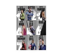 FUKITT Poster The Umbrella Academy Theme Dark Pop Art Movie Poster Canvas Unframed 45L x 30W cm Bedroom Decor