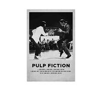 FUKITT Pulp Fiction Dance Affiche De Film Poster Canvas Poster Bedroom Decor Sports Landscape Office Room Decor Gift Unframe-style 12x18inch(30x45cm)