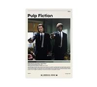 FUKITT Pulp Fiction Poster Quentin Tarantino Vintage Poster (1) Canvas Poster Bedroom Decor Sports Landscape Office Room Decor Gift Unframe-style 20x30inch(50x75cm)