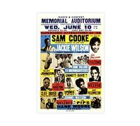 FUKITT Sam Cooke Style Poster Canvas Poster Wall Art Decor Print Picture Paintings for Living Room Bedroom Decoration Unframe-style 08x12inch(20x30cm)