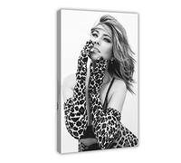 FUKITT Shania Twain Poster Canvas Poster Wall Art Decor Print Picture Paintings for Living Room Bedroom Decoration Frame-style 08x12inch(20x30cm)