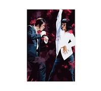 FUKITT The Art of Retro Film Poster Pulp Fiction Canvas Art Poster Canvas Poster Wall Art Decor Print Picture Paintings for Living Room Bedroom Decoration Unframe-style 12x18inch(30x45cm)