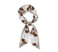 FUkker Cavalier King Charles Spaniel Brown Spaniel,Long Silk Scarf, Scarf, Clothing Accessories, Printed Polyester Scarf, Clothing Bag Accessories,3.1x46.9in
