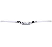 FukkeR Mountain Bike Handlebar 31.8mm MTB Riser Handlebars Carbon Fiber Bicycle Bars Extra Long 580/600/620/640/660/680/700/720/740/760mm for BMX DH XC(White Black,660mm)