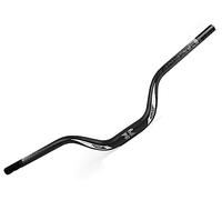 FukkeR Mountain Bike High Riser Handlebar 31.8 Aluminium Alloy Mountain Bike Handlebars Extra Long 720/780mm Bike Riser Bar for DH XC AM Rise 90mm (Color : Black, Size : 720mm)