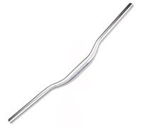 FukkeR Mountain Bike High Riser Handlebar 31.8mm Length 620mm Rise 30mm Aluminium Alloy MTB Handlebars Great for BMX DH XC AM FR Bicycle Bars (Color : Silver, Size : 620mm)