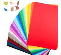 FUKTSYSM Coloured Card - New 24 Assorted Colours, A4 120 Sheet Pack 230gm, More Fun Crafting and Decorating, Sketch and Cutting Paper, 24 Assorted Colours Coloured Card