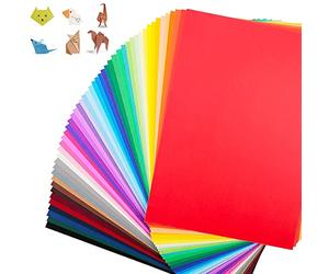 FUKTSYSM Coloured Card - New 24 Assorted Colours, A4 120 Sheet Pack 230gm, More Fun Crafting and Decorating, Sketch and Cutting Paper, 24 Assorted Colours Coloured Card
