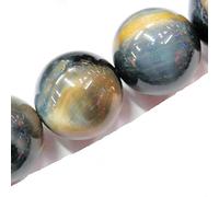 Fukugems Gemstone Beads for Jewelry Making, Sold per Bag 5 Strands Inside (Grey Tiger Eyes Stone, 8mm)