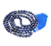 Fukugems Tibetan Mala 108 Beads Necklace For Women Men Mala Stone Bracelet Buddhist Meditation Necklace, 38 inch, Gemstone, Pearl