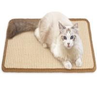FUKUMARU Cat Scratching Mat, Sisal Fabric, Edged with Thread, 60×80cm