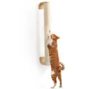FUKUMARU Cat Wall Scratcher, 28" Wall Mounted Kitten Scratching Post, Sturdy Sisal Climbing Tree for Indoor Cats