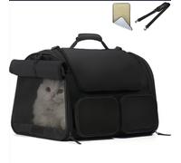 FUKUMARU Single Shoulder Pet Travel Bag (Black)