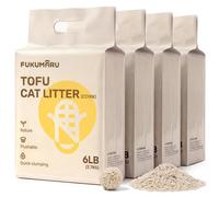 FUKUMARU Tofu Cat Litter, Clumping Litter for Cats, Mixed Corn Pellets, Dust-free and Easy Clumping, Odour Control, Flushable, Direct to Tol