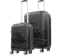 FUL Disney Mickey Mouse 2 Piece Rolling Luggage Set, Hardshell Suitcases with Spinner Wheels, Black, 2 Piece, Ful Disney Mickey Mouse 2 Piece Rolling Luggage Set, Hardshell Suitcases With Spinner