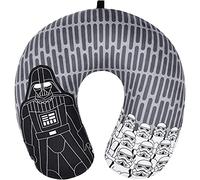 Ful Disney Star Wars Travel Neck Pillow for Airplane, Car and Office Comfortable and Breathable, Grey, One Size, Darth Vader/Stormtrooper
