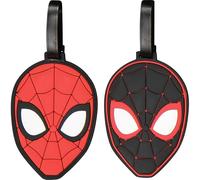 FUL Marvel Spider-Man 2-Piece Suitcase ID Tag Set with Adjustable Straps, Multi, One Size, Multi, Miles Morales