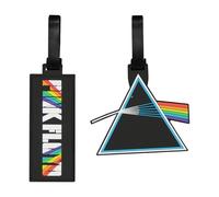FUL Pink Floyd 2-Piece Suitcase ID Tag Set with Adjustable Straps, Multi, Multi, Ful Pink Floyd 2-Piece Suitcase Id Tag Set with Adjustable Straps