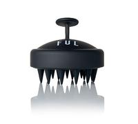 FUL Scalp Massager Brush In Gradient Black Silicone Exfoliator