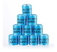 FULAIERGD Pack of 100 Multicoloured Aluminium Pigeon Leg Rings Identifying Bands Plastic with 2027 AU Training Identify Birds Foot Ring