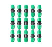 FULAIERGD Pack of 15 Pond Irrigation 1/2 Inch Vinyl Hose (1/2 Inch ID x 0.65 Inch AD) Anti-Drop Quality Fitting (Fits 13 mm ID) Lock Nut Connections (15 Pieces Straight Coupling)