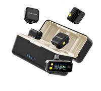 FULAIM X6Q Wireless Microphone for 4 People, iPhone 15-17, USB-C & Camera | 4-channel lavalier mic, 48kHz/24-bit audio, AI noise reduction, 300m range. For interviews, podcasts, video & livestreams.