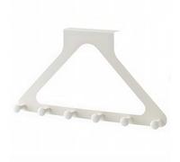 FULANCCY Over The Door Rack for Hanging Clothes, Towel Hooks for Bathroom Over Door Heavy Duty, Over The Door Organizer with Hooks (Milky White)