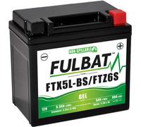 Fulbat GEL Battery FTX5L-BS Factory Activated Compatible with YTX5L YTZ6S FTZ6S
