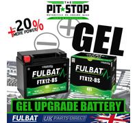 Fulbat Gel Battery FTX12-BS – Factory Activated, replaces YTX12-BS