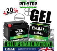 Fulbat Motorcycle Gel Battery FTX9-BS Factory Activated Replaces YTX9-BS