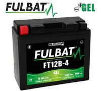 Fulbat Gel Motorcycle Battery FT12B-4 - Factory Activated (FT12B-BS)