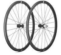 Fulcrum Soniq ALX Alloy Road Wheelset - 700c - Black / Shimano MS12 / 12mm Front - 142x12mm Rear / Centerlock / Pair / 12 Speed / Tubeless / 700c