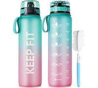 FULDENT Sports Water Bottle 1L Leakproof Design Water Bottle, BPA Free Tritan Plastic Drinking Bottle for Teenager, Adult, Sports, Hiking, Gym, Fitness, Outdoor, Cycling, School & Office