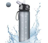 FULDENT Sports Water Bottle 1L Leakproof Design Water Bottle, BPA Free Tritan Plastic Drinking Bottle for Teenager, Adult, Sports, Hiking, Gym, Fitness, Outdoor, Cycling, School & Office