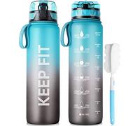 FULDENT Sports Water Bottle 1L Leakproof Design Water Bottle, BPA Free Tritan Plastic Drinking Bottle for Teenager, Adult, Sports, Hiking, Gym, Fitness, Outdoor, Cycling, School & Office