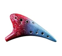 Fulenyi 12 Hole Ceramic | Alto C Colorful Ceramic 12 Holes - Classical Alto C Colorful Kids Ceramic Instrument, Pointed for