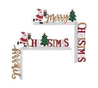 Fulenyi 2 Door Frame Decorations Wooden Door Sign Decor Door Corner Door Corner Sign Decoration Merry Santa Tree Right Angle Door Frame Decorations