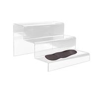 Fulenyi Acrylic Riser - Multifunctional Riser for Displays, 2/3 Tier Display Shelf Stand Display Storage Rack for Organising and Decorating