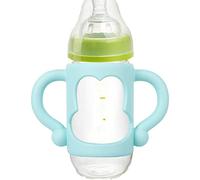 Fulenyi Bottle Handle - Silicone Bottle Handle for Babies, Baby Bottle Holder with Easy Grip Handles to Hold Your Own Bottle and Teaching Babies to Drink