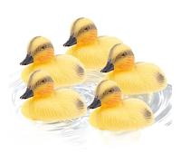 Fulenyi Duck Bait, Cute Yellow Duck Bait, Realistic Floating Duck Bait, 5 Pieces Floating Pond Decoration