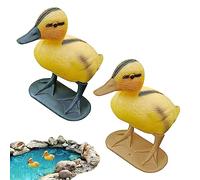 Fulenyi Floating Duck Decoy - Outdoor Pond Duck Statues Decoy - Floating Duckling Decoy, Realistic Animal Outdoor Ornament for Swimming Pools, Gardens