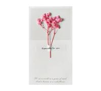 Fulenyi Flower Greeting Cards - Birthday Greeting Dry Flower Cards,Mother's Day Surprise Cards, Invitation Card, Handmade Thank You Card for Wives, Friends, Parents
