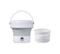 Fulenyi Folding Washing Machine, Washing Machine | Small Folding Washing Machine with Dryer - 4.8L Capacity, Light Function, Fully Automatic for Camping and Travel, Apartments, Underwear and