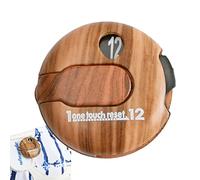 Fulenyi Golf Counter Clicker - Golf Score Counter with Wood Grain | Golf Strike Counter, Elegant Score Counter, One-Touch Recovery to 0 Hits with One-Touch Counting from 1 to 12 Shots