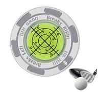 Fulenyi Golf Markers for Putting Green,Green Golf Ball Marker - Zinc Alloy Rust Proof Golf Putt Reading Ball Marker,High Green Reading Aid
